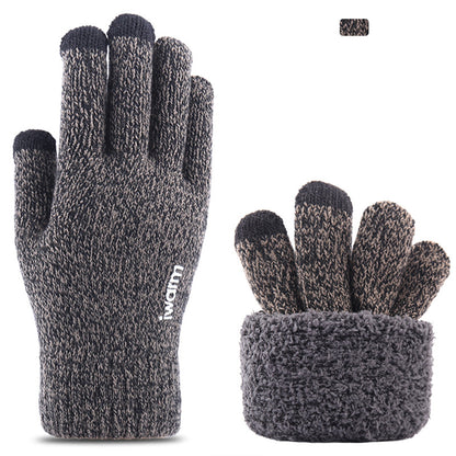 Iwarm ST0005 Touchscreen Winter Gloves, Size 21cm, Gray