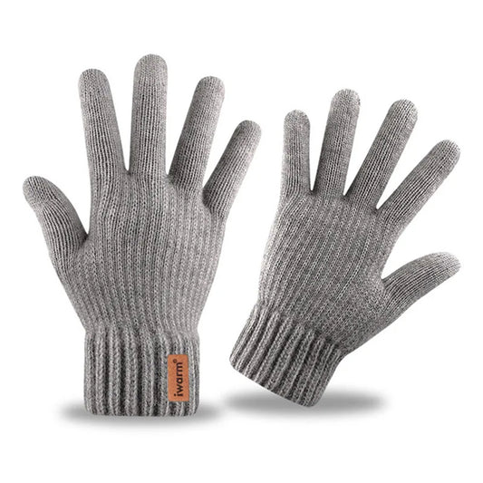 Guanti Invernali Touchscreen Iwarm ST0016, Taglia 22cm, Grigio