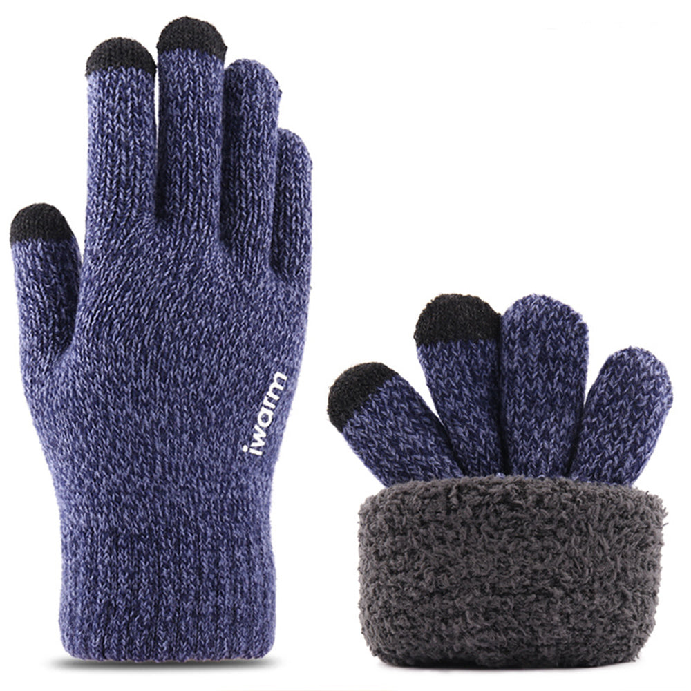 Guanti Invernali Touch Iwarm ST0018, Taglia 23cm, Blu