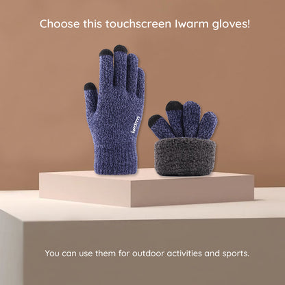 Guanti Invernali Touch Iwarm ST0018, Taglia 23cm, Grigio