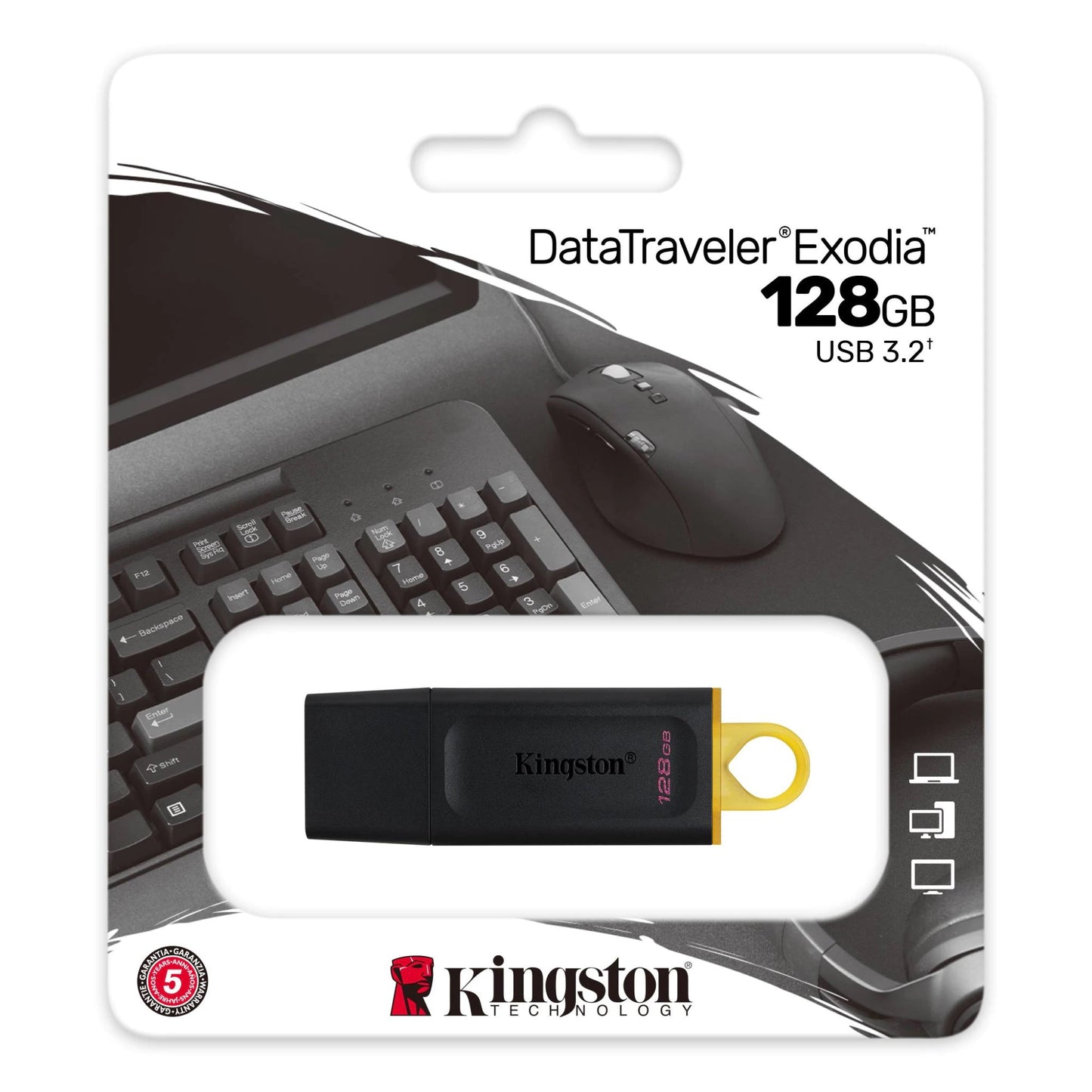 Memoria esterna USB-A 3.2 Kingston DT Exodia, 128Gb DTX/128GB