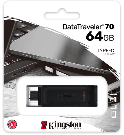 Kingston DT70, memoria esterna USB-C da 64 GB DT70/64 GB