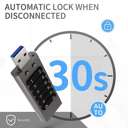 Memoria Esterna USB-A 3.0 OEM XC002 KeySecure, 64Gb