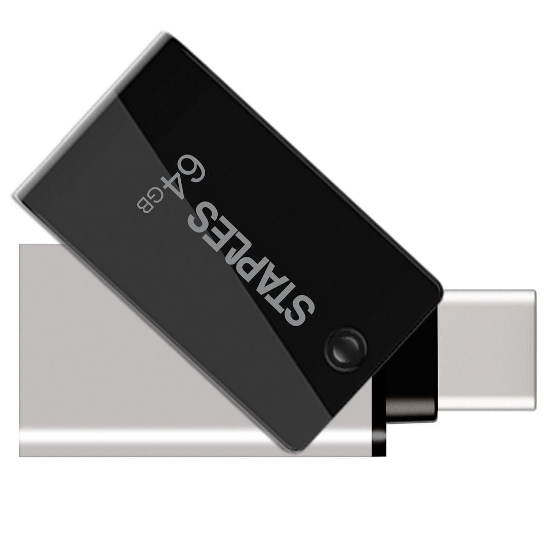 Memoria Esterna USB-A 3.1 / USB-C Staples K23, 64Gb EKMMD64GK233CST