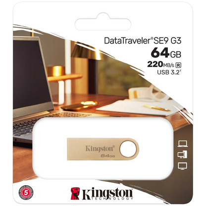 Memoria esterna Kingston DT SE9 G3, 64Gb DTSE9G3/64GB USB-A 3.2 