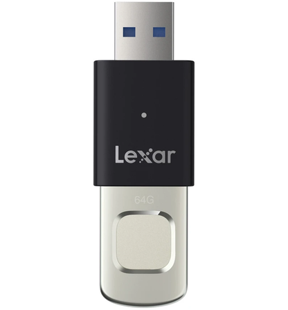 Memoria Esterna USB-A 3.2 Lexar JumpDrive Fingerprint F35 Pro, 64Gb