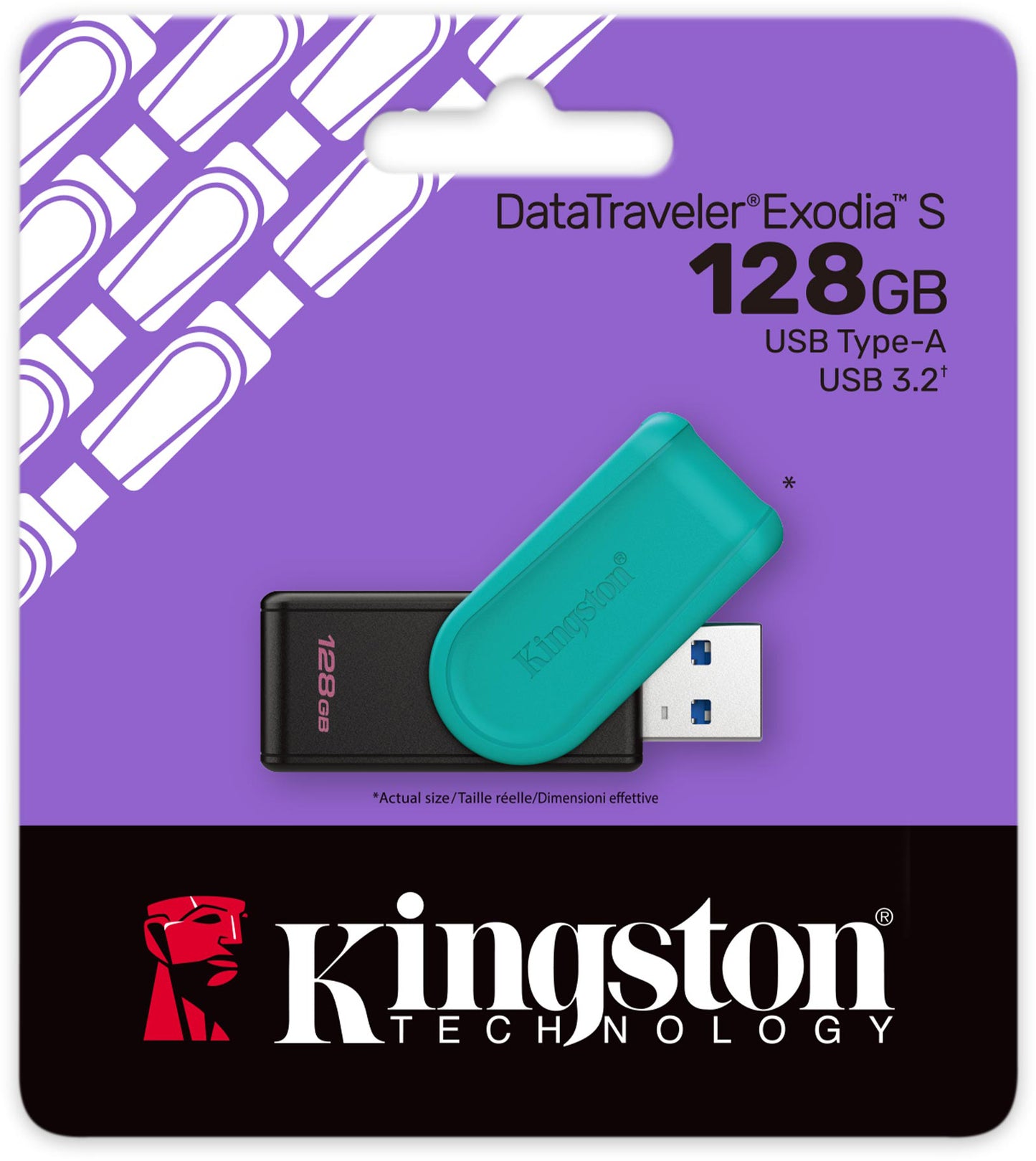Memoria Esterna USB-A 3.2 Kingston DT Exodia S, 128Gb DTXS/128GB