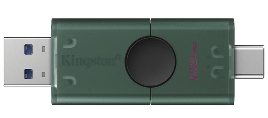 Memoria Esterna USB-A 3.2 / USB-C Kingston Duo, 128Gb DTDEG2/128GB