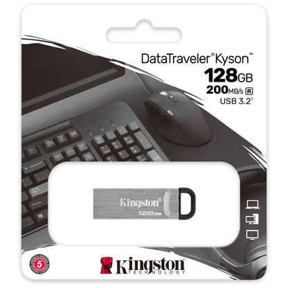 Memoria esterna USB-A 3.2 Kingston DT Kyson, 128Gb DTKN DTKN/128GB