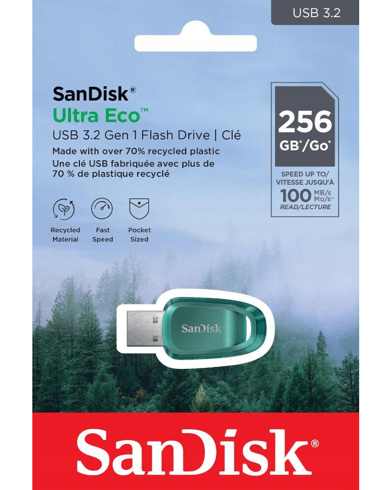 Memoria Esterna USB-A 3.2 SanDisk Ultra Eco, 256Gb SDCZ96-256G-G46