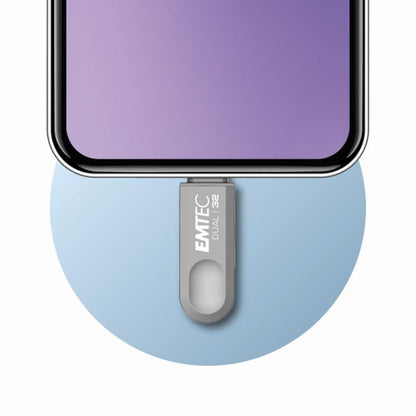 Memoria Esterna USB-A 3.2 / USB-C Emtec D280 Dual, 32Gb ECMMD32GD28