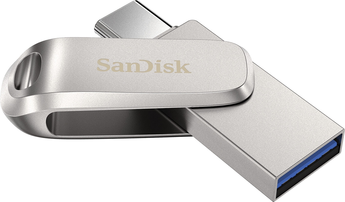 Memoria Esterna USB-A 3.2 / USB-C SanDisk Ultra Luxe Dual Drive, 128Gb SDDDC4-128G-G46