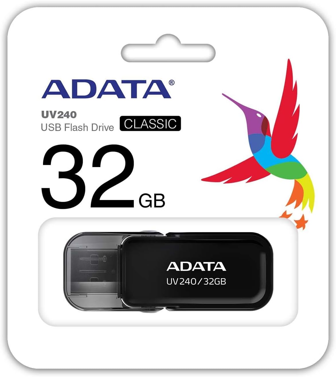 Memoria esterna USB-A Adata UV240 UV240, 32Gb AUV240-32G-RBK AUV240-32G-RBK 