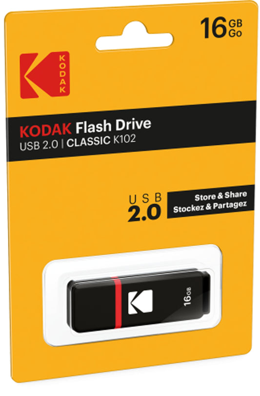 Memoria Esterna USB-A Kodak K102, 16Gb EKMMD16GK102