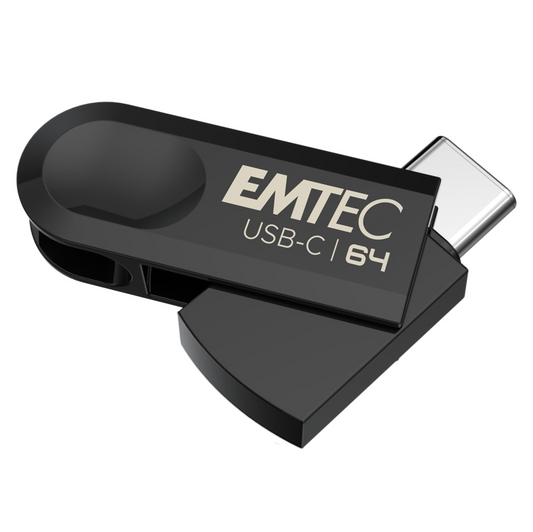 Memoria Esterna USB-C Emtec C280 Single, 64Gb ECMMD64GC28