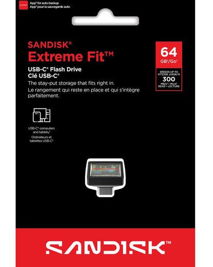 Memoria Esterna USB-C SanDisk Extreme Fit, 64Gb SDCZ530-064G-G46
