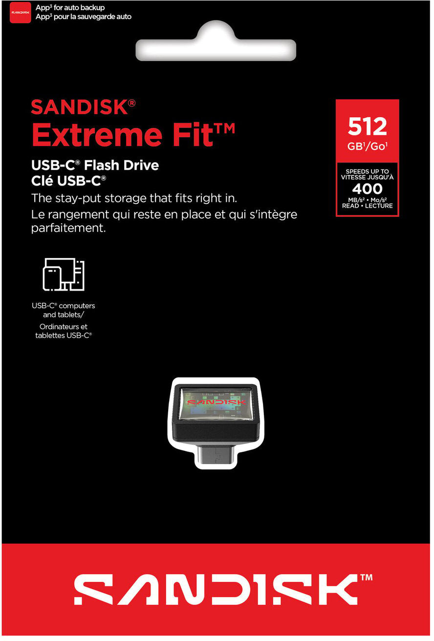 Memoria Esterna USB-C SanDisk Extreme Fit, 512Gb SDCZ530-512G-G46