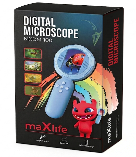 Microscopio MaXlife MXDM-100, Blu