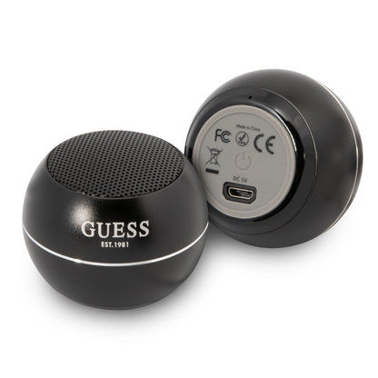Cassa Portatile Bluetooth Guess, 3W, Nera