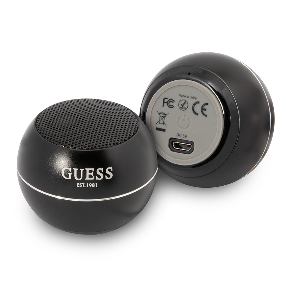 Cassa Portatile Bluetooth Guess, 3W, Nera
