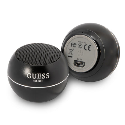 Cassa Portatile Bluetooth Guess, 3W, Nera