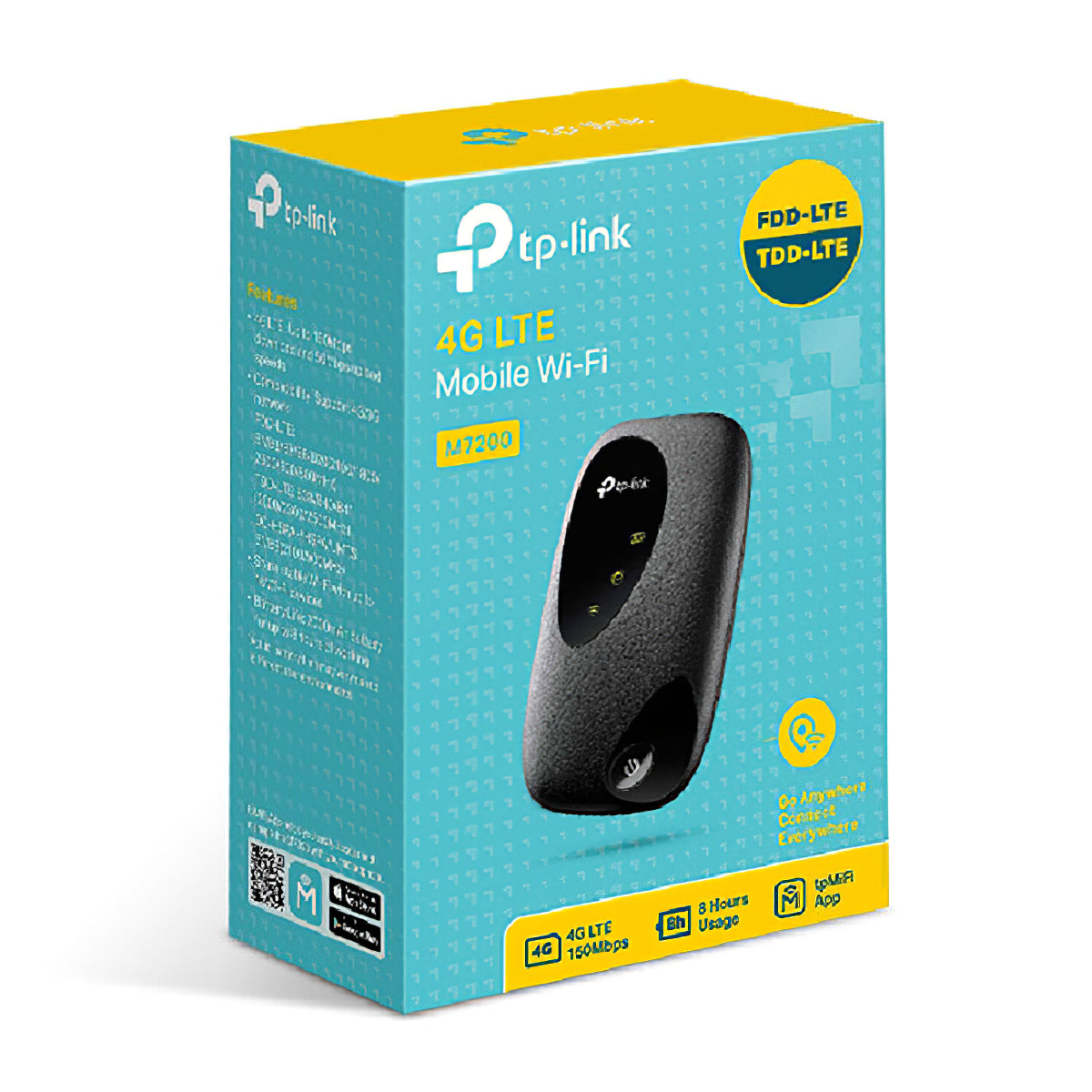 Router Wireless TP-LINK M7200, LTE(4G), Nero