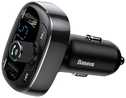 Baseus S-09 Modulatore FM Bluetooth, 2 x USB-A - 1 x microSD 