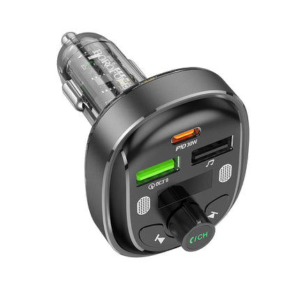 Modulatore FM Bluetooth Borofone BC47, 2 x USB-A - 1 x USB-C 