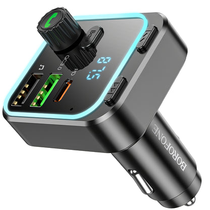 Modulatore FM Bluetooth BC53 Highway, 2 x USB-A - 1 x USB-C 