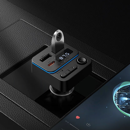 Modulatore FM Bluetooth Borofone BC60 Hero, 2 x USB-A - 1 x USB-C