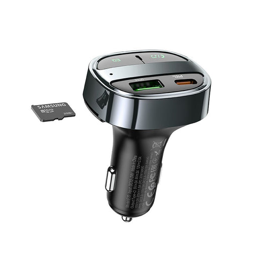 Modulatore FM Bluetooth HOCO E70, 1 x USB-A - 1 x USB-C - 1 x microSD