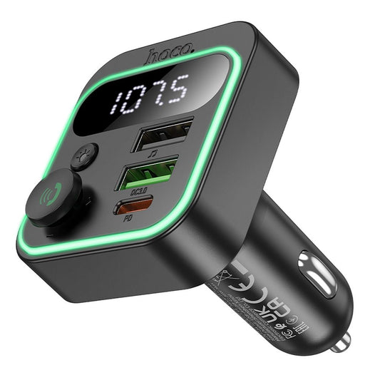Modulatore FM Bluetooth HOCO E85, 2 x USB-A - 1 x USB-C
