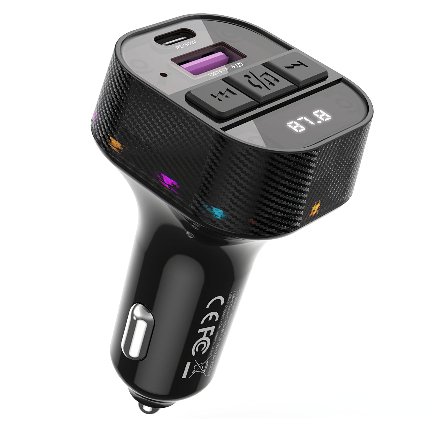 Modulatore FM Bluetooth XO Design BCC17, 1 x USB-A - 1 x USB-C