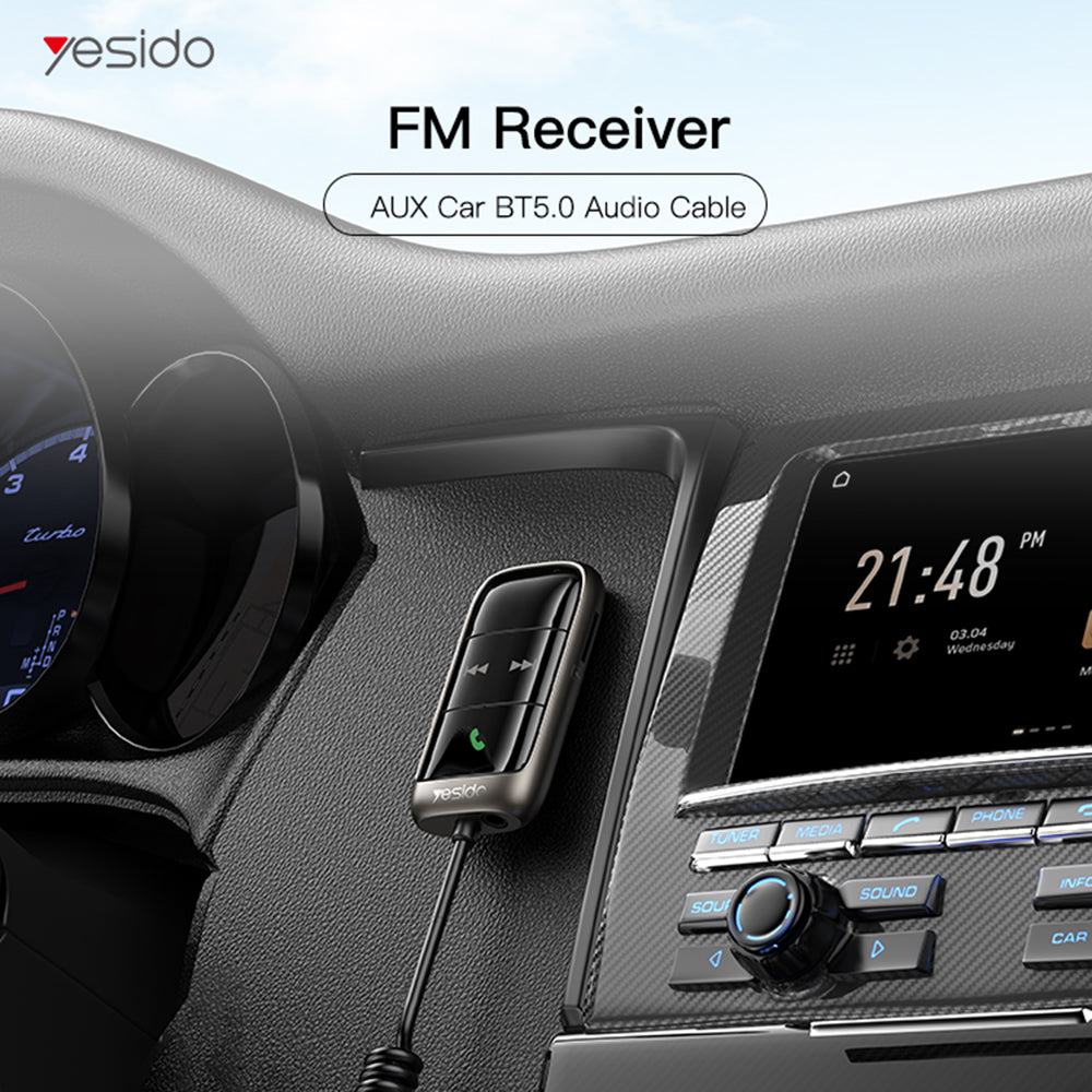 Modulatore FM Bluetooth Yesido YAU32, 1 x 3.5mm - 1 x microSD