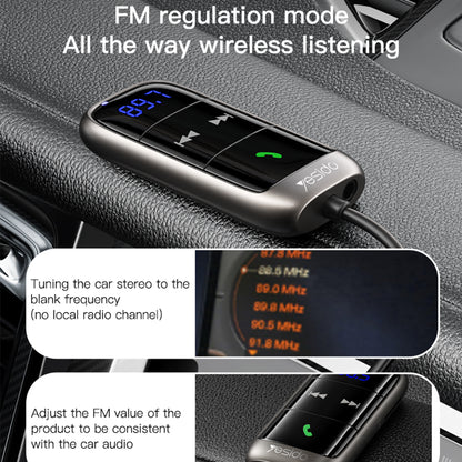 Modulatore FM Bluetooth Yesido YAU32, 1 x 3.5mm - 1 x microSD