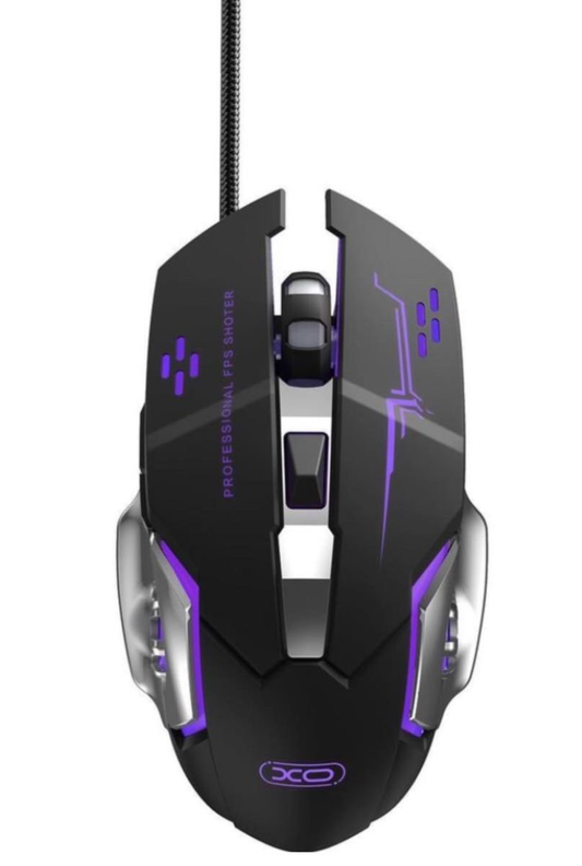 Mouse Gaming Wired USB XO Design M10, RGB, 3200DPI, Nero