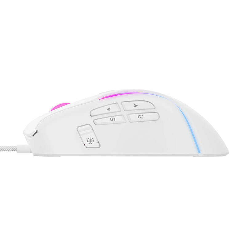 Mouse Gaming Cablato USB HAVIT MS1033, RGB, 800DPI - 8000DPI, Bianco