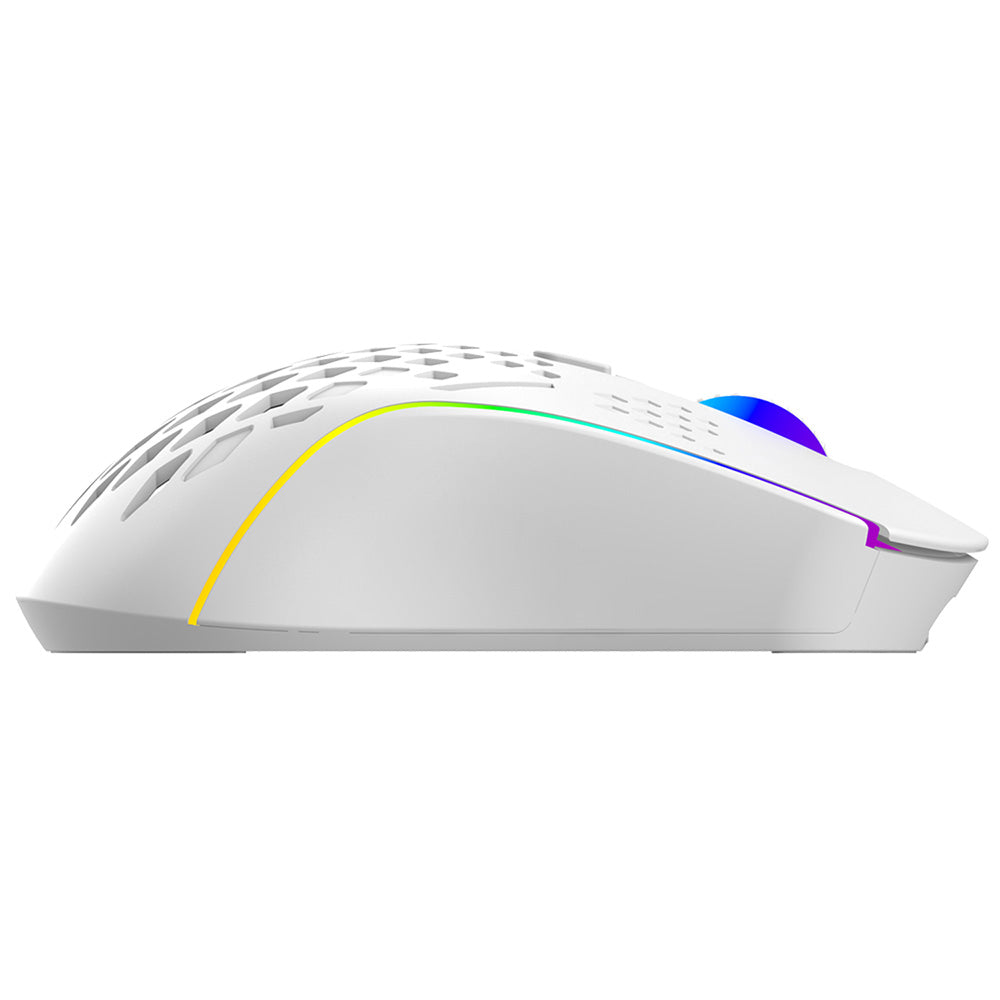 Mouse Gaming Wireless Proove Buzz, RGB, 800DPI - 4800DPI, Bianco WMBU00022402