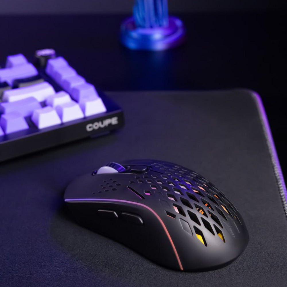 Mouse Gaming Wireless Proove Buzz, RGB, 800DPI - 4800DPI, Bianco WMBU00022402