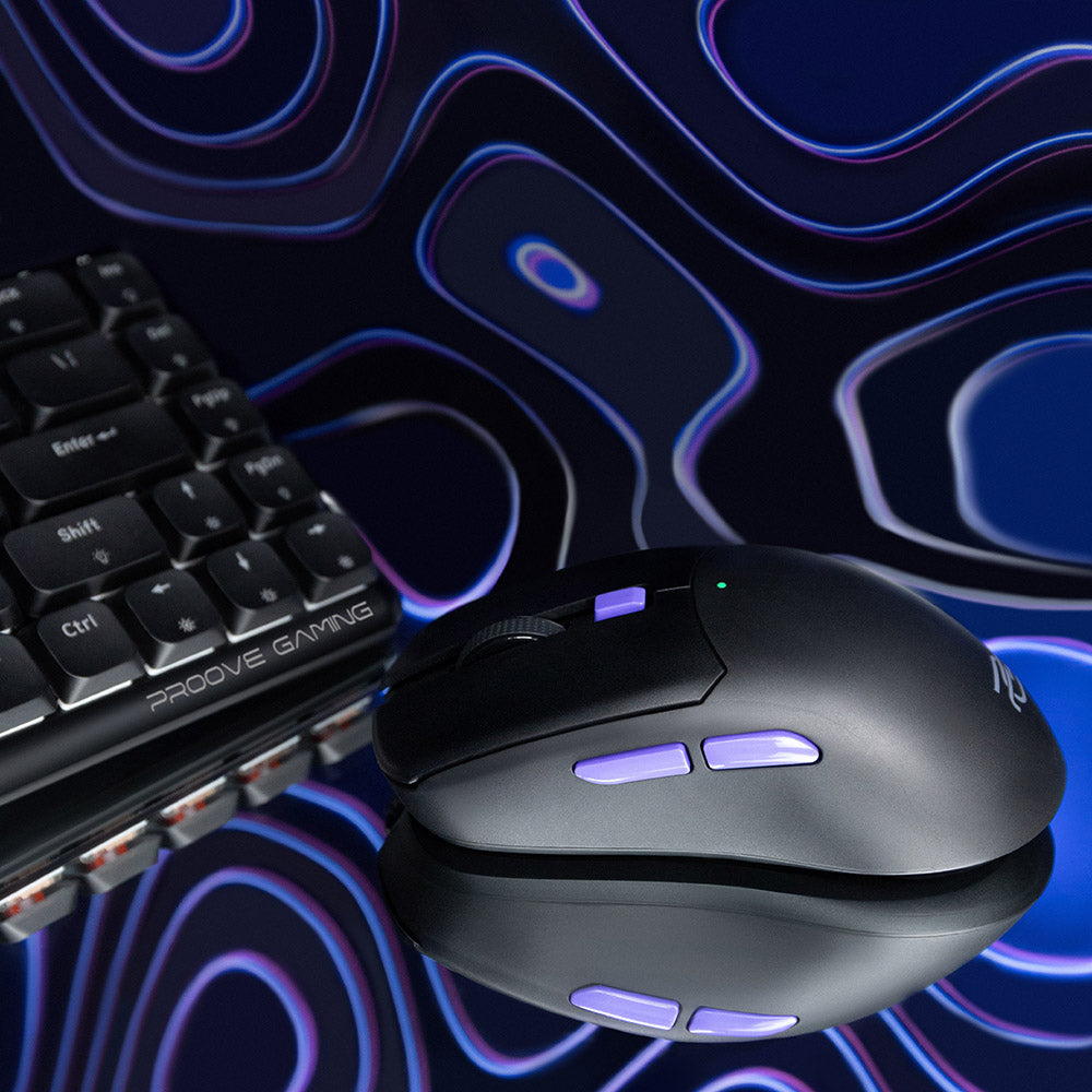 Mouse Gaming Wireless Proove Everon, 800DPI - 10000DPI, Bianco WMEV00022002