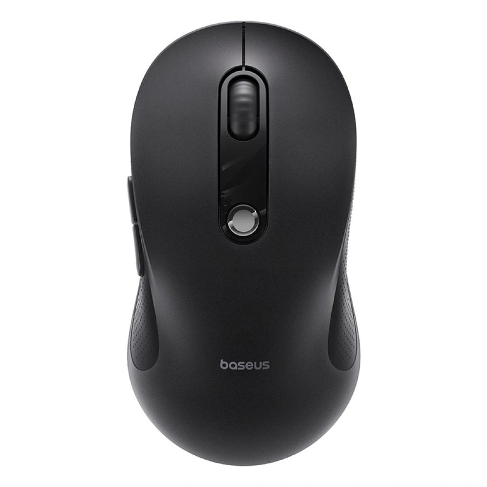 Mouse Wireless Baseus F02, 1600DPI, BT / Wi-Fi, Nero B0203203