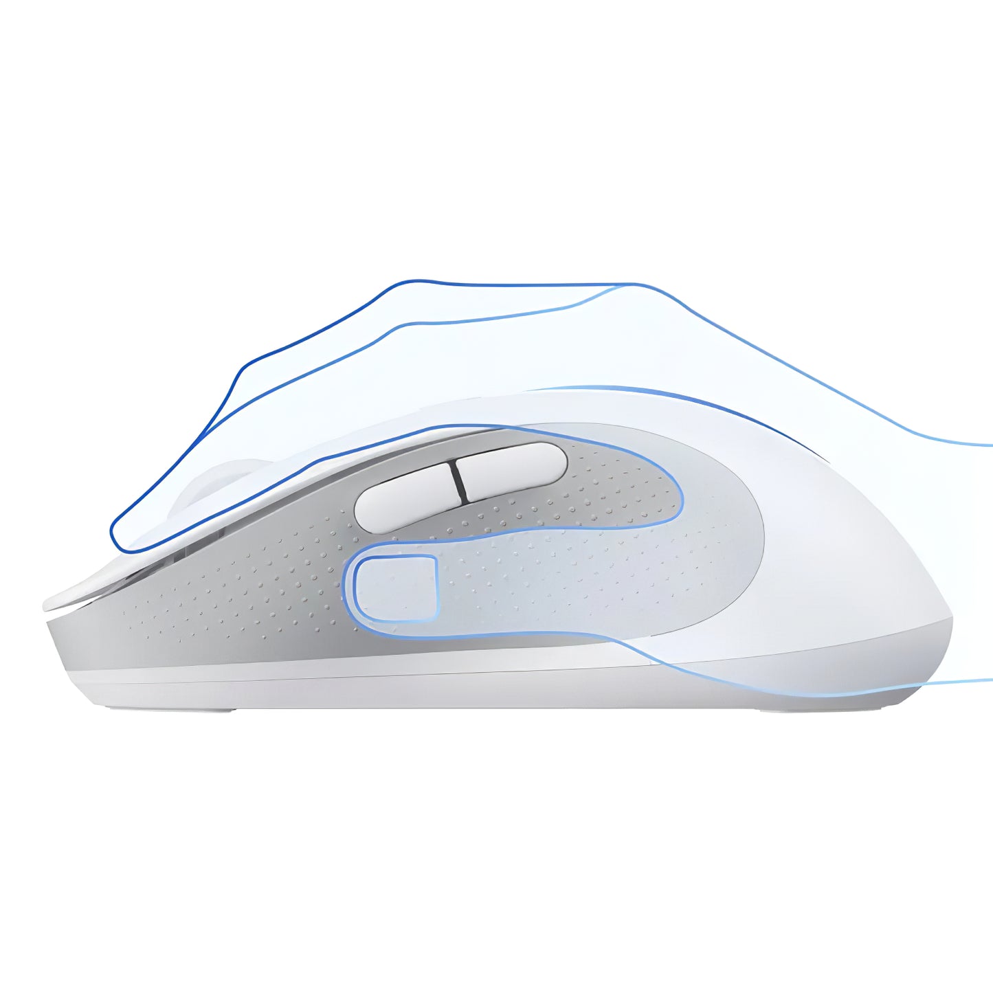 Baseus F02 Mouse senza fili, 4000DPI, BT / Wi-Fi, bianco B010555550521111-01 