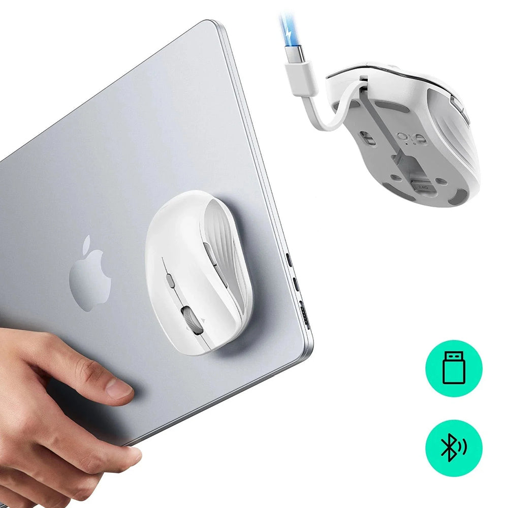 Mouse Wireless ESR MagMouse, 800DPI - 4800DPI, Bianco