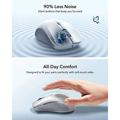 Mouse Wireless ESR MagMouse, 800DPI - 4800DPI, BT / Wi-Fi, Grigio