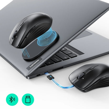 Mouse Wireless ESR MagMouse, 800DPI - 4800DPI, BT / Wi-Fi, Nero