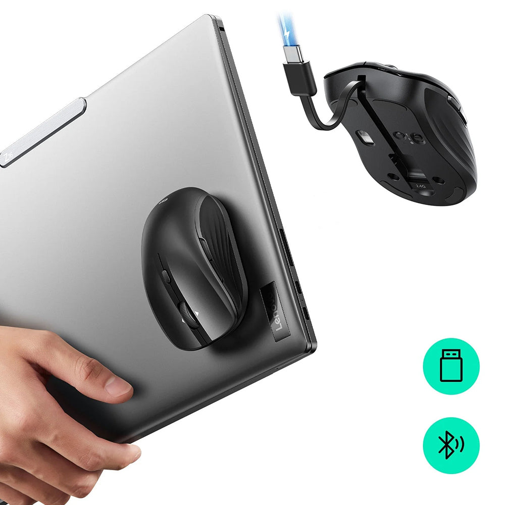 Mouse Wireless ESR MagMouse, 800DPI - 4800DPI, BT / Wi-Fi, Nero