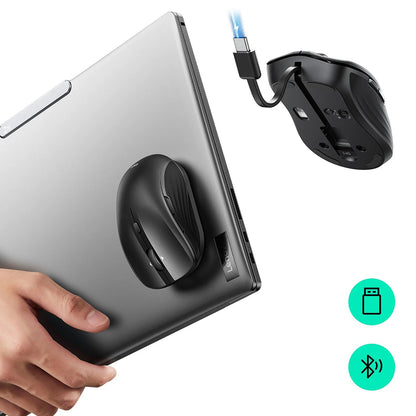 Mouse Wireless ESR MagMouse, 800DPI - 4800DPI, BT / Wi-Fi, Nero