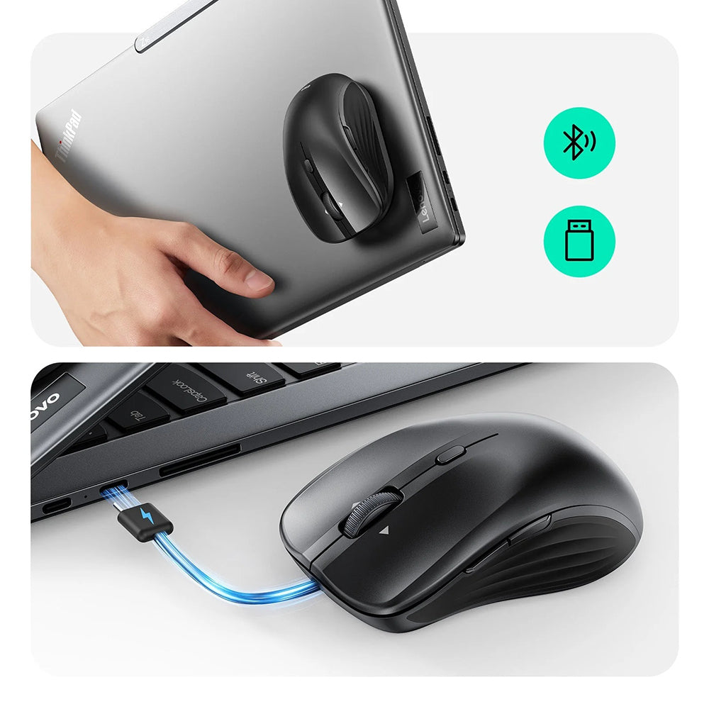 Mouse Wireless ESR MagMouse, 800DPI - 4800DPI, BT / Wi-Fi, Nero