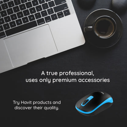 Mouse Wireless HAVIT MS626GT, 1200DPI, Nero Grigio