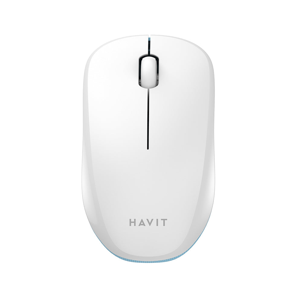 Mouse Wireless HAVIT MS66GT, 1200DPI, Bianco Blu